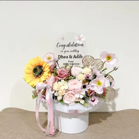Bloom Box Akrilik Ucapan Wedding Sumba Barat Daya